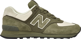 New Balance: Кроссовки  574 цвета хаки