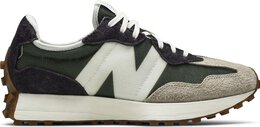 New Balance: Зелёные кроссовки  327