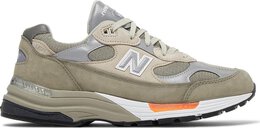 New Balance: Зелёные кроссовки  992