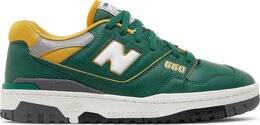 New Balance: Зелёные кроссовки  550