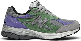 New Balance: Зелёные кроссовки 