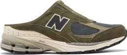 New Balance: Зелёные кроссовки  2002R