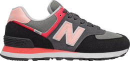 New Balance: Серые кроссовки  574