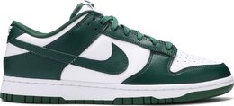 Nike: Зелёные кроссовки  Dunk Low