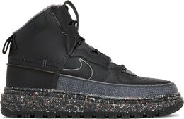 Nike: Тёмные кроссовки  Air Force 1