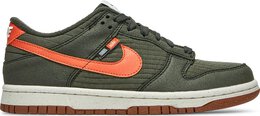 Nike: Зелёные кроссовки  Dunk Low SE