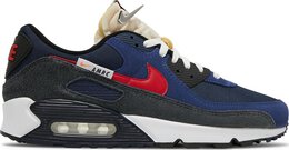 Nike: Синие кроссовки  Air Max 90 SE