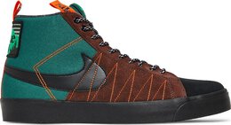 Nike: Зелёные кроссовки  Blazer Mid Premium