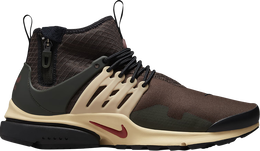 Nike: Коричневые кроссовки  Air Presto Mid Utility