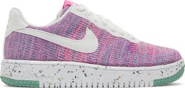 Nike: Розовые кроссовки  Air Force 1 Crater Flyknit