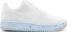 Nike: Белые кроссовки  Air Force 1 Crater Flyknit