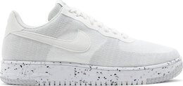 Nike: Белые кроссовки  Air Force 1 Crater Flyknit