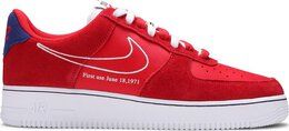 Nike: Красные кроссовки  Air Force 1