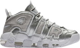 Nike: Серебристые кроссовки  Air More Uptempo