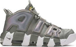 Nike: Зелёные кроссовки  Air More Uptempo