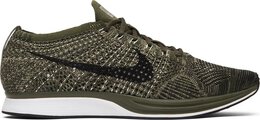 Nike: Зелёные кроссовки  Flyknit Racer