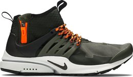 Nike: Кроссовки  Air Presto Mid Utility цвета хаки