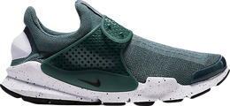 Nike: Зелёные кроссовки Sock Dart