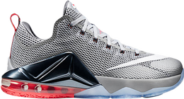 Nike: Серые кроссовки  Lebron 12