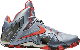 Nike: Серые кроссовки  Lebron 11