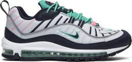 Nike: Серебристые кроссовки  Air Max 98