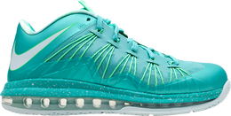 Nike: Зелёные кроссовки  Air Max Lebron 10 Low