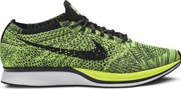 Nike: Зелёные кроссовки  Flyknit Racer