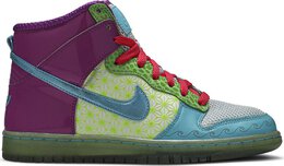 Nike: Фиолетовые кроссовки  Dunk High