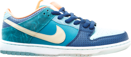 Nike: Синие кроссовки  Dunk Low Premium SB