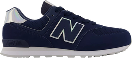 New Balance: Синие кроссовки  574