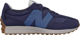 New Balance: Голубые кроссовки  327