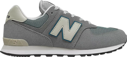 New Balance: Серые кроссовки  574