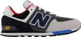 New Balance: Голубые кроссовки  574