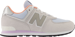 New Balance: Серые кроссовки  574