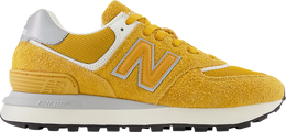 New Balance: Золотые кроссовки  574