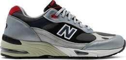 New Balance: Серебристые кроссовки  991