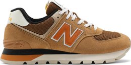 New Balance: Коричневые кроссовки  574