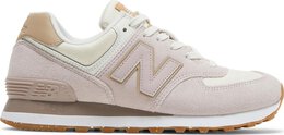 New Balance: Розовые кроссовки  574