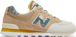 New Balance: Коричневые кроссовки  574