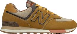 New Balance: Коричневые кроссовки  574