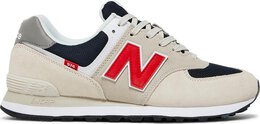 New Balance: Бежевые кроссовки  574