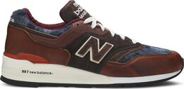 New Balance: Коричневые кроссовки  997