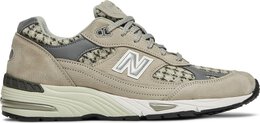 New Balance: Коричневые кроссовки  991