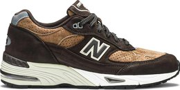 New Balance: Коричневые кроссовки  991