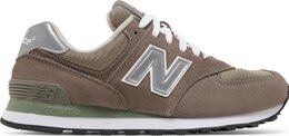 New Balance: Серые кроссовки  574