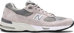 New Balance: Белые кроссовки  991