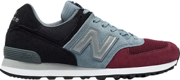 New Balance: Бордовые кроссовки  574