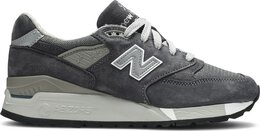 New Balance: Серые кроссовки 