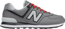 New Balance: Серые кроссовки  574