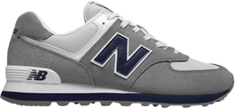 New Balance: Серые кроссовки  Core